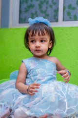 Blue Flower Birthday Dress