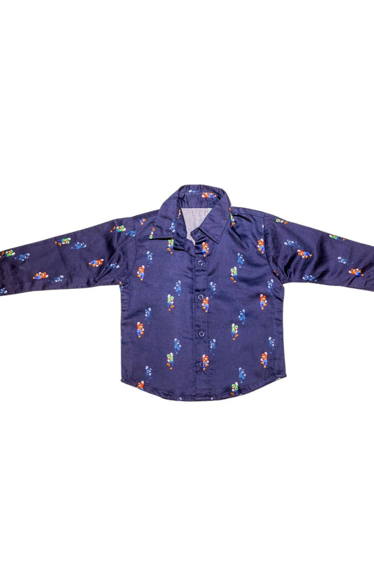 Navy Blue Mario Shirt