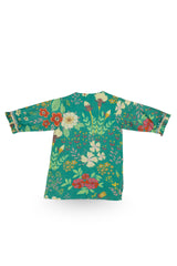 Green Muslin Mirror Work Sharara