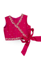 Chanderi Crest Lehenga