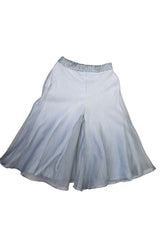 Grey Bollywood Crop Top & Flare Pants