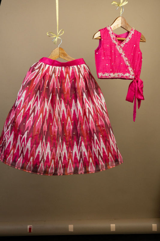 Chanderi Crest Lehenga