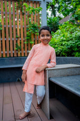 Sunset Peach Kurta