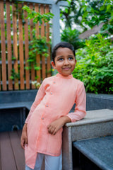 Sunset Peach Kurta