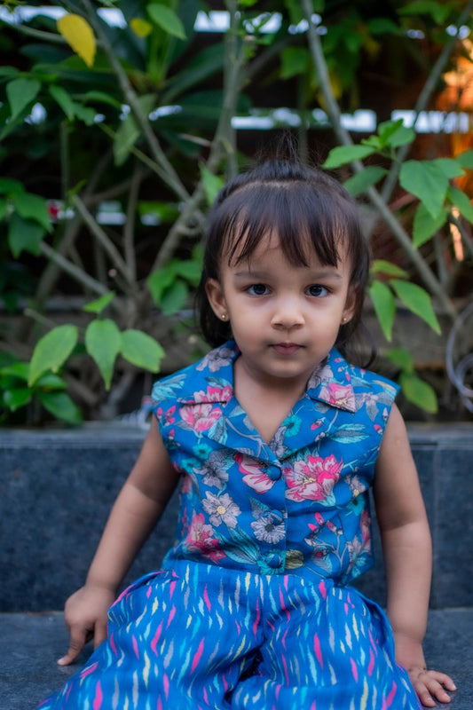 Azure Crop top & Pants