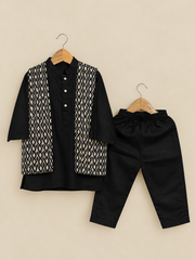 Black Sufi open Kurta