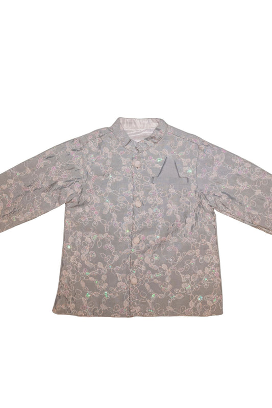 Grey Bollywood Achkan with Pyjama