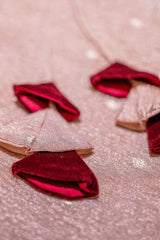 Tissue Lehenga with Velvet Top