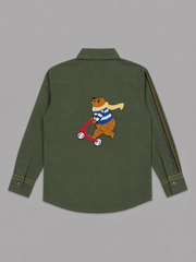 Green bear shirt