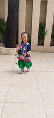 Janmashtami Blue Outfit