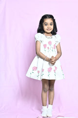 White embellished frock