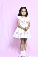 White embellished frock