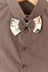 Animal Print Waistcoat with Shirt