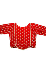 Red Printed Lehenga