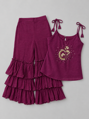 Purple Top and Sharara