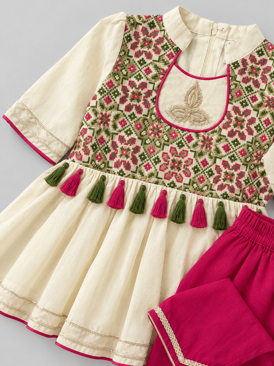 Benarasi Top with Tulip Pants