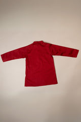 Maroon Leaf Kurta