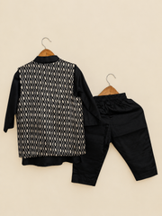 Black Sufi open Kurta