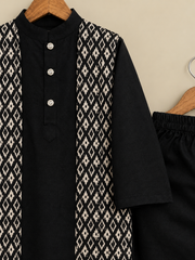 Black Sufi open Kurta