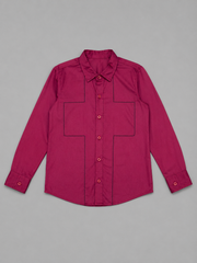 Berry Cross Stitch Shirt