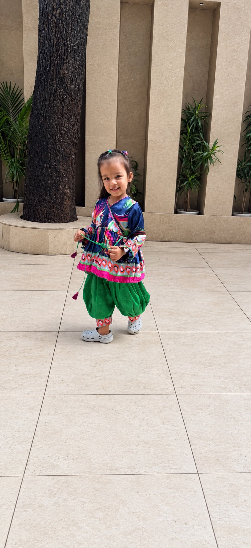 Janmashtami Blue Outfit