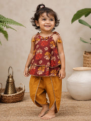 Batik Print Top and tulip pants