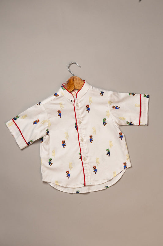 White Mario Shirt